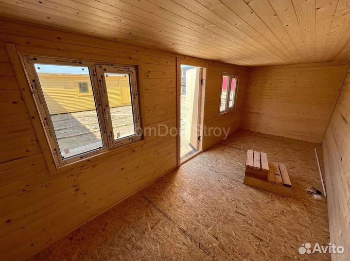 Бытовка деревянная утепленная с электрикой