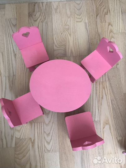 Мебель для куклы деревянная