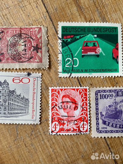 Марки старые зарубежные