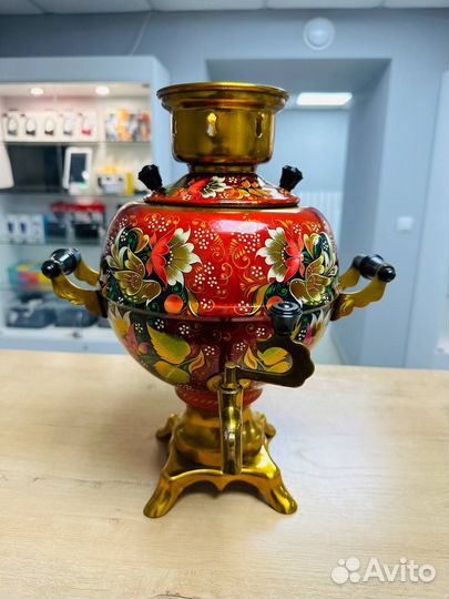 Самовар расписной электрический СССР