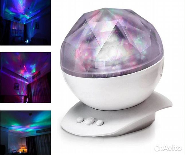 Светильник ночник с колонкой