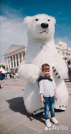 Большой Белый мишка на праздник мишка теди
