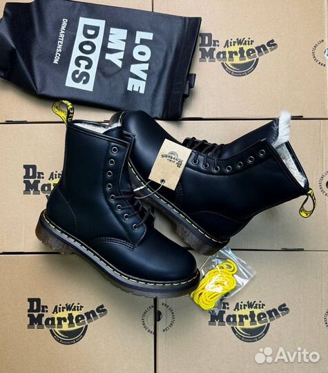 Ботинки Dr. Martens 1460 Зимние с мехом 41-45р