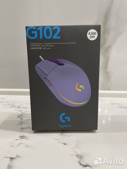 Мышь проводная Logitech G102 lighsync