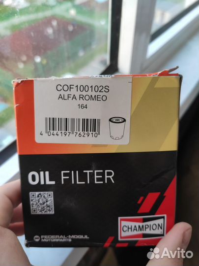 Масляный фильтр, новый champion COF100102S