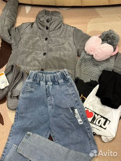Пакет одежды на девочку 134-140