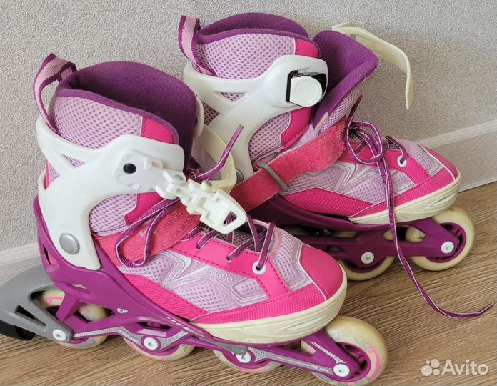 Ролики детские Decathlon с комплектом защиты