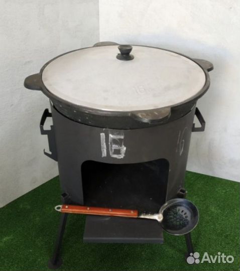 Оригинальный узбекский чугунный казан 16л