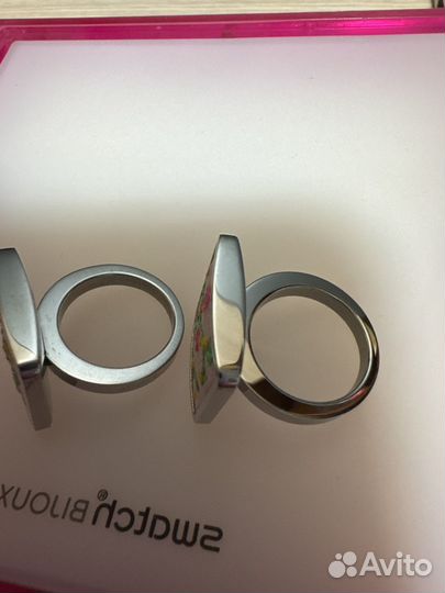 Кольцо Flowercage из нержавеющей стали и атласа