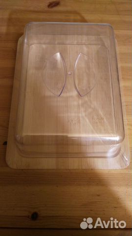 Сырная тарелка с крышкой бамбук и пластик