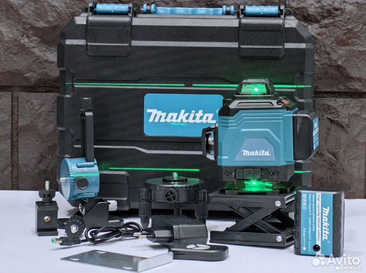 Лазерный уровень makita 4D нивелир 16 линий