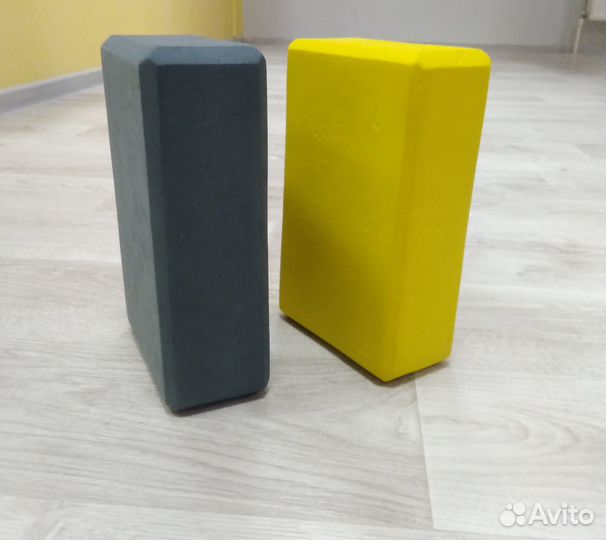 Блоки (набор 2шт) для йоги, растяжки. Кубики