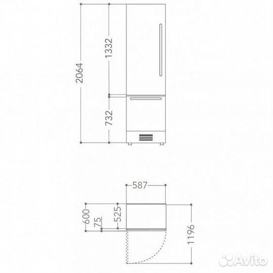 Холодильник kitchenaid kczwx 20600R