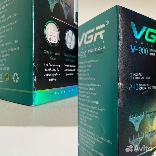 Профессиональный триммер для стрижки бороды VGR