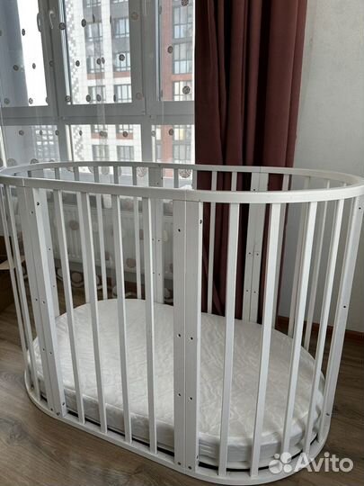 Детская кровать для новорожденных круглая