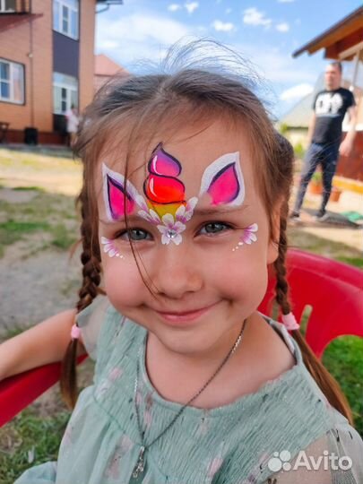 Аквагрим и блеск-тату на праздник, день рождения