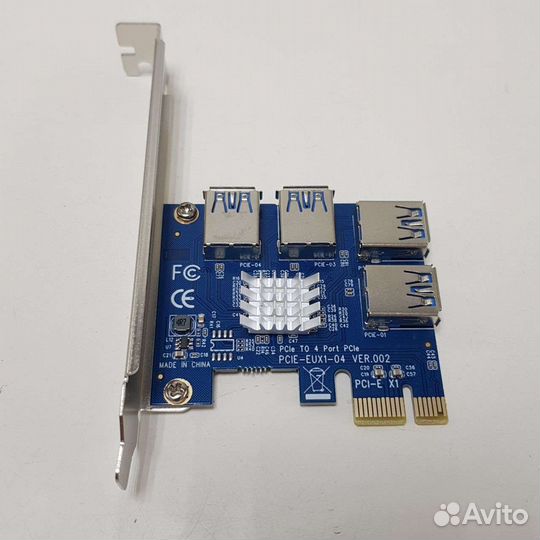 Расширитель pci-e на 4 райзера / видеокарты