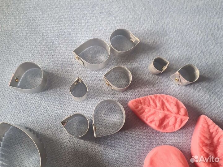 Молд лист розы, лепесток розы