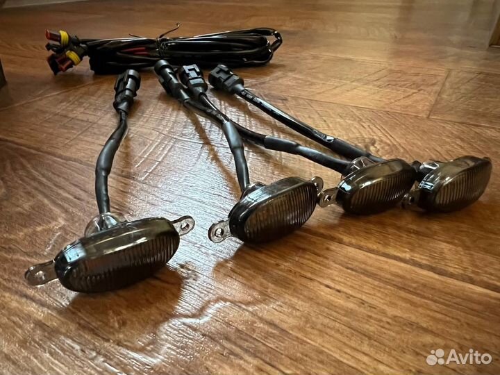 Дхо фонари в решетку Газель Next комплект 4 шт