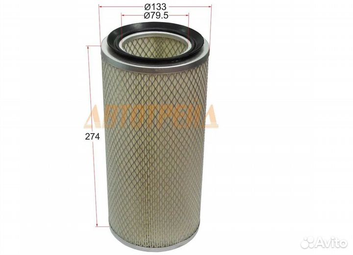 Фильтр воздушный Toyota hiace