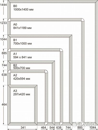 Рамки для постеров B0 (1,0 м х 1,4 м), европа