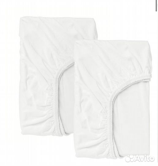 Простыня натяжная IKEA 2 шт 120*60см