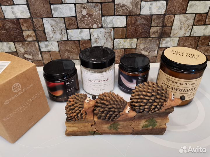 Набор элитных натуральных ароматических свечей