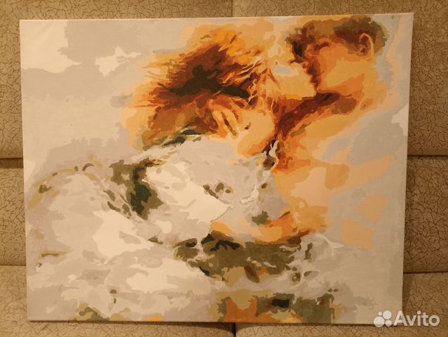 Картина по номерам раскрашенная "Любовь" купить в Москве | Хобби и ...