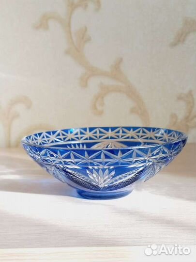 Ваза цветной хрусталь СССР