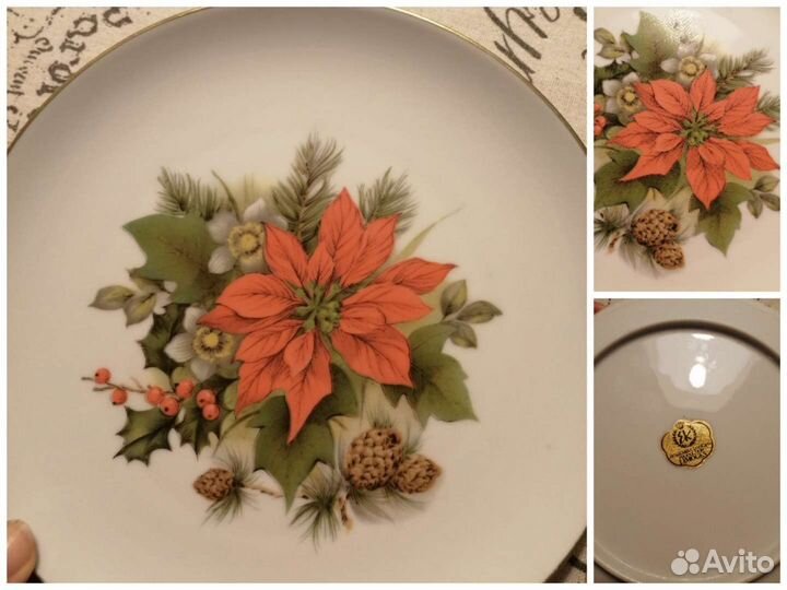 Коллекционные рождественские тарелки