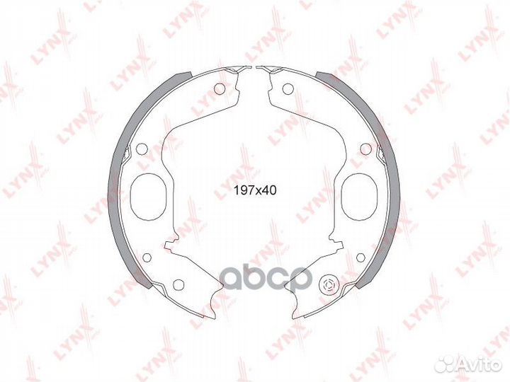 Колодки тормозные барабанные зад BS5505 LYN