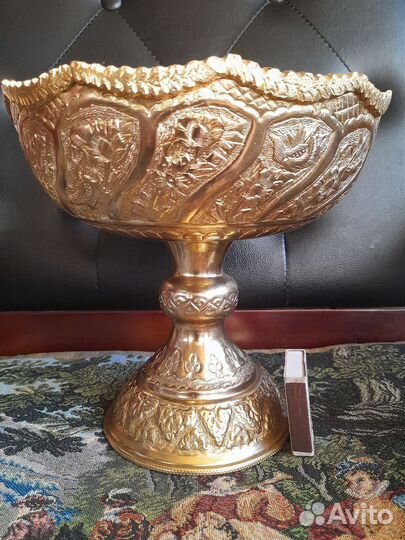 Чаша металл,позолота