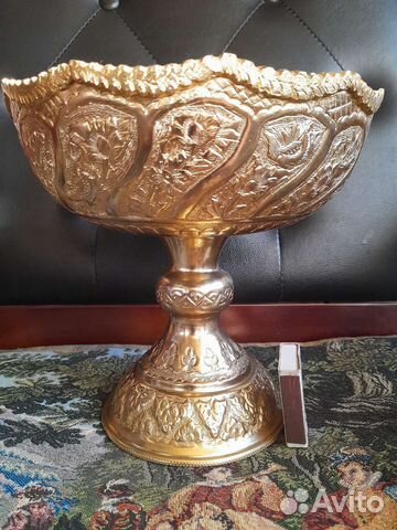 Чаша металл,позолота