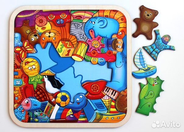 Деревянный пазл-головоломка 