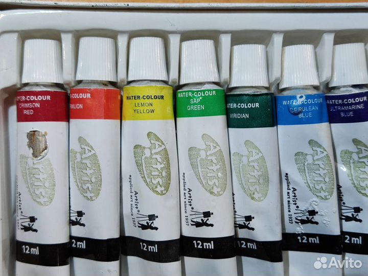 Акварель в тубах 12цветов по 12мл