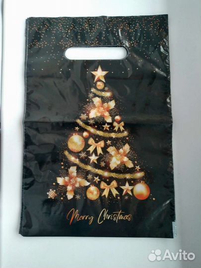 Пакеты новогодние для подарков, 5шт