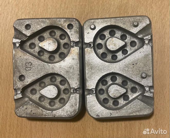 Формы для литья рыбаловных грузил