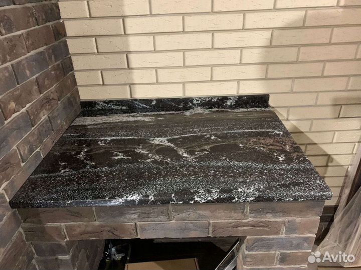 Камень акриловый, кварцевый, природный