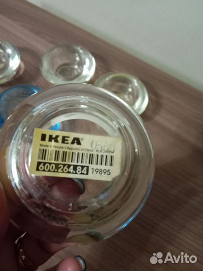 Подсвечник IKEA стекло