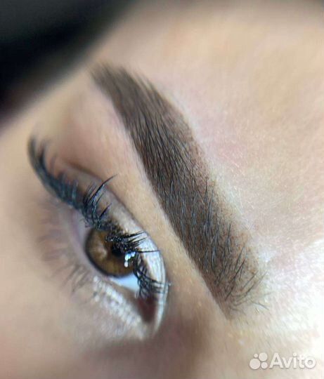 Пудровое напыление бровей/перманентный макияж