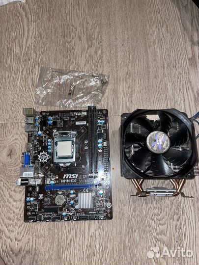 Комплект i7 4770 + 16gb ddr3 + h81m-e33