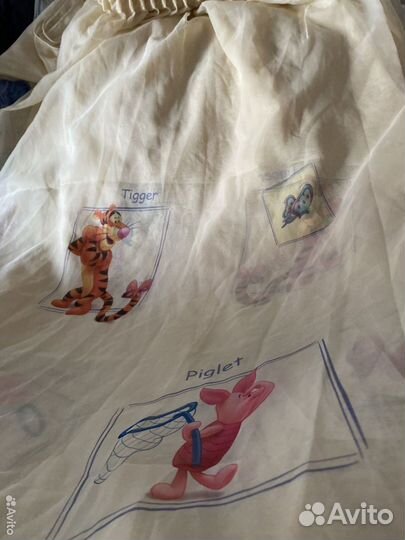 Тюль с сюжетом винни пух