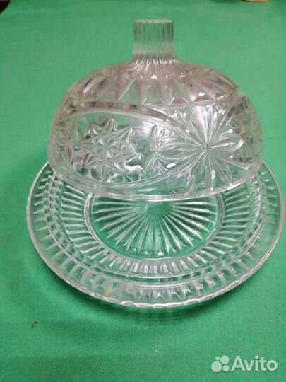 Масленка стекло СССР