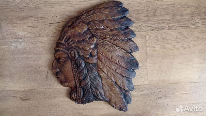 Индеец маска гипс