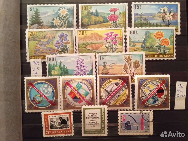 Почтовые марки СССР Монголия, Венгрия, Польша и др