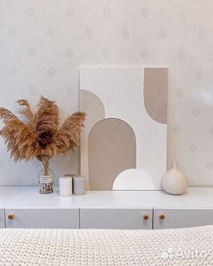 Текстурное панно ручной работы 