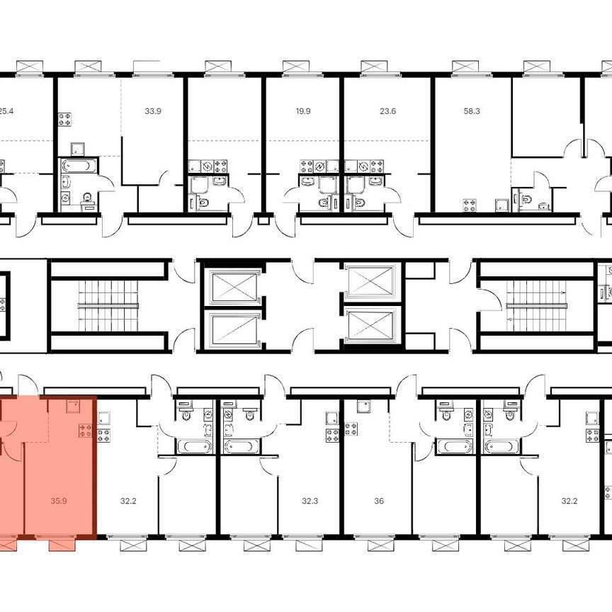 1-к. квартира, 35,9 м², 6/28 эт.