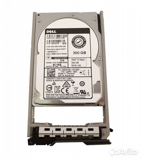 Жесткий Диск Dell 300GB rdkh0 12G SAS 2.5