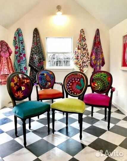 Перетяжка обивка стульев, ремонт