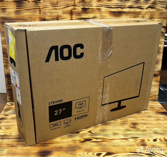 Монитор 27 AOC (VA, 1920x1080, 75Hz, 4 ms)